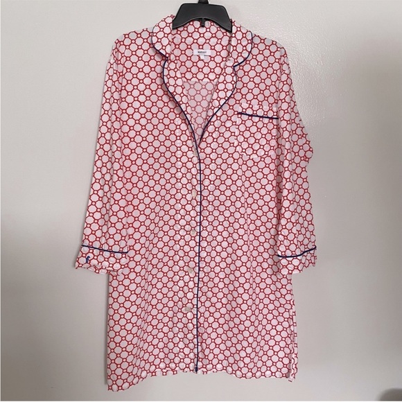Marigot Night Shirt Rose Snowflake Size S - Picture 2 of 12